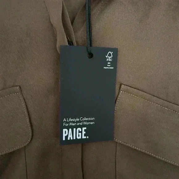 BNWT  Paige Mayslie Shirt Dress in Cactus Size M ***Issue*** - Picture 3 of 12